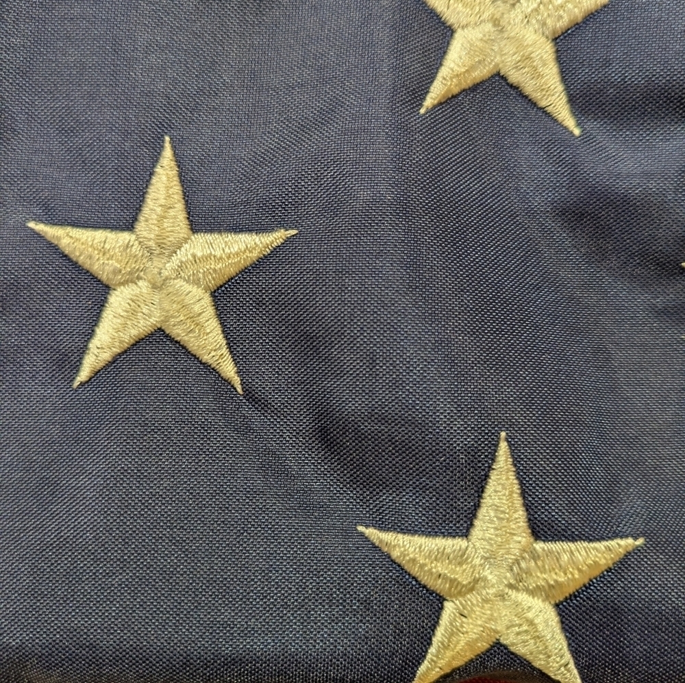 Annin Flag Makers Patriotic Red, White, and Blue Flag Decor 35x62 - Picture 4 of 5